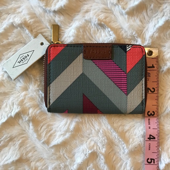 FOSSIL Mini Card Holder Wallet - Multi Color - Picture 7 of 7
